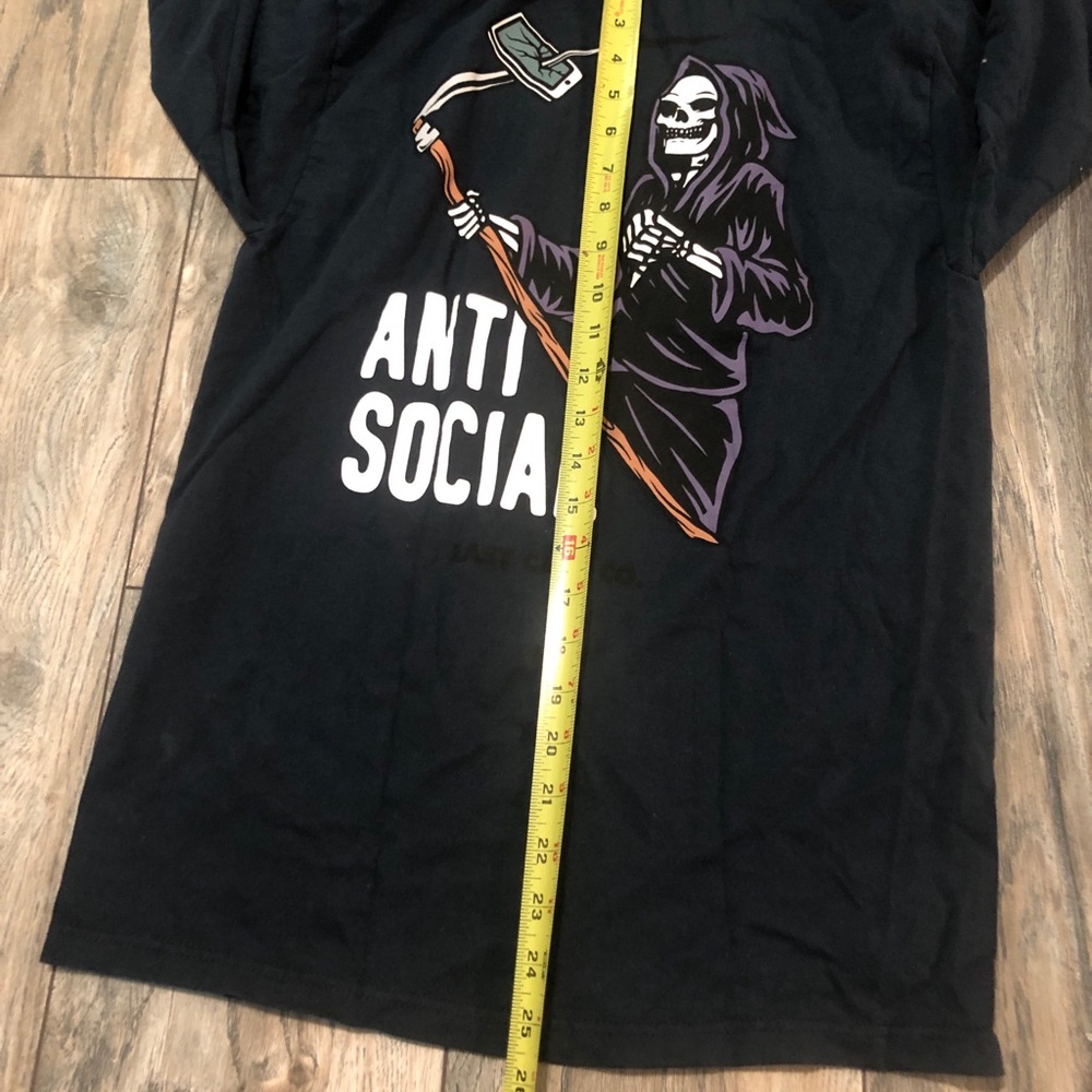 Anti Social Last Call Co. Long Sleeve Grim Reaper Shirt Men’s Small. - Picture 9 of 10
